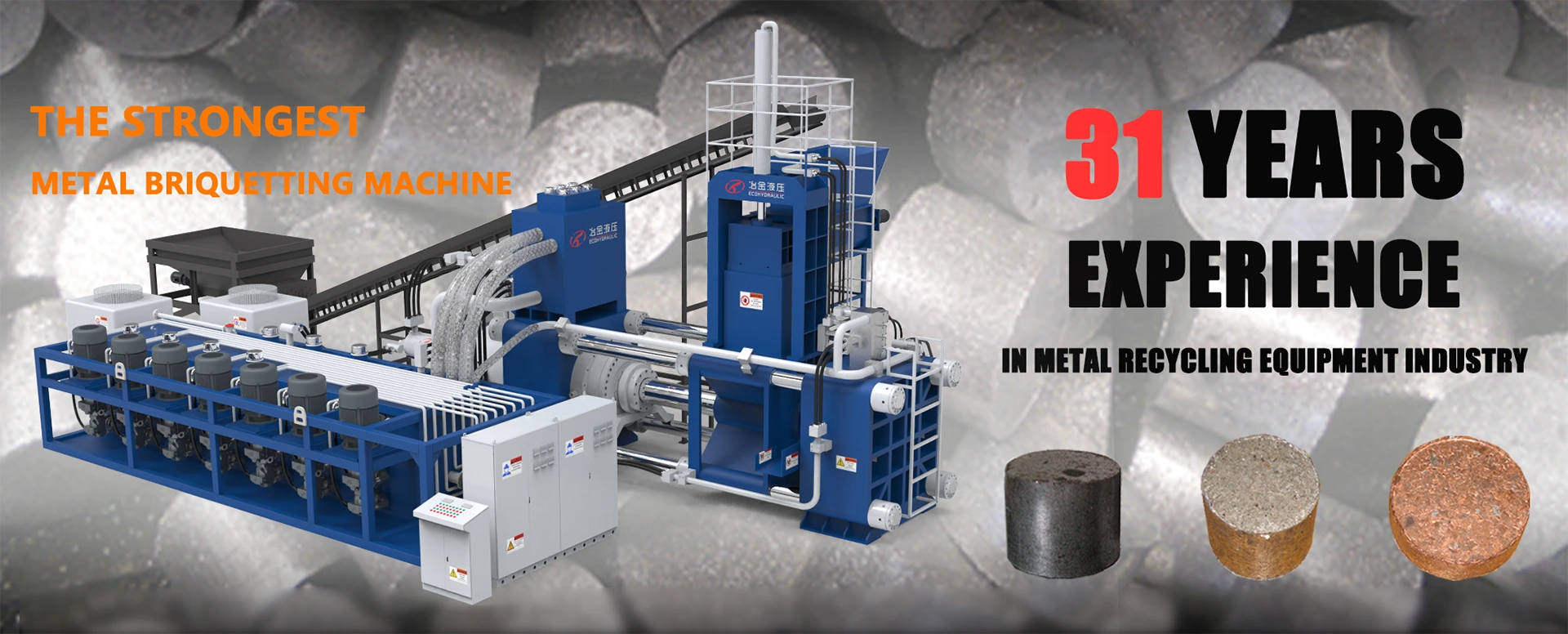 Chiny Fabryka hydraulicznych maszyn do brykietowania metalu